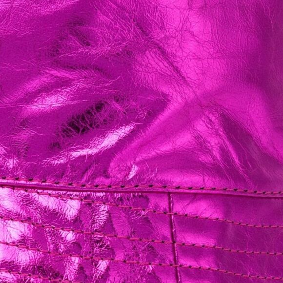 NWT Isabel Marant Haley metallic leather bucket hat - Picture 3 of 5